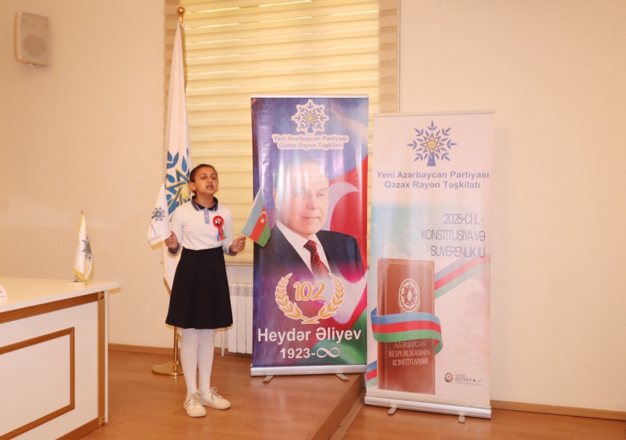 Qazaxda Ulu Öndərə həsr olunmuş tədbir keçirilib - FOTOLAR